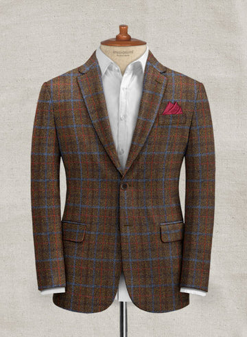 Harris Tweed Brown Checks Suit - StudioSuits