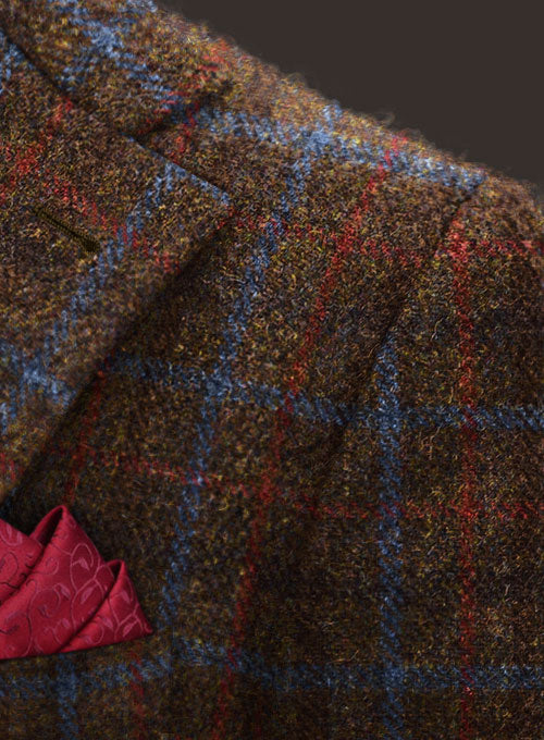 Harris Tweed Brown Checks Suit - StudioSuits