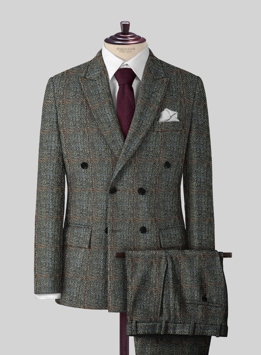 Harris Tweed Country Gray Suit - StudioSuits