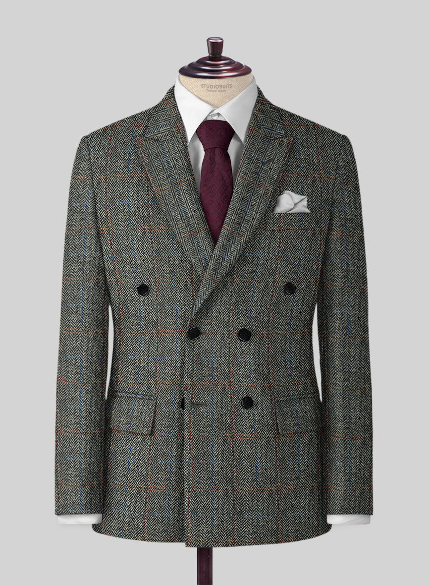 Harris Tweed Country Gray Suit - StudioSuits