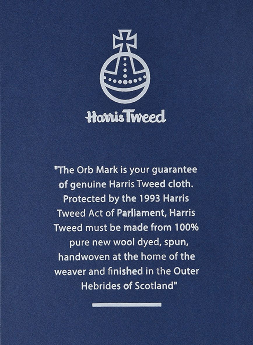 Harris Tweed Blue Chevron Pants - StudioSuits