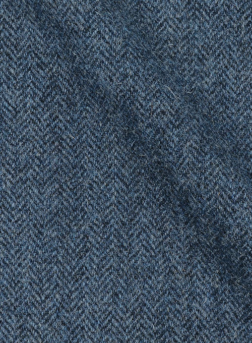 Harris Tweed Royal Blue Herringbone Suit - StudioSuits