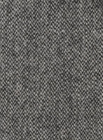 Harris Tweed Barley Gray Pea Coat - StudioSuits