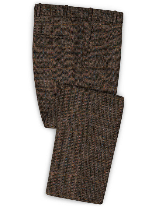 Harris Tweed Country Dark Brown Suit - StudioSuits