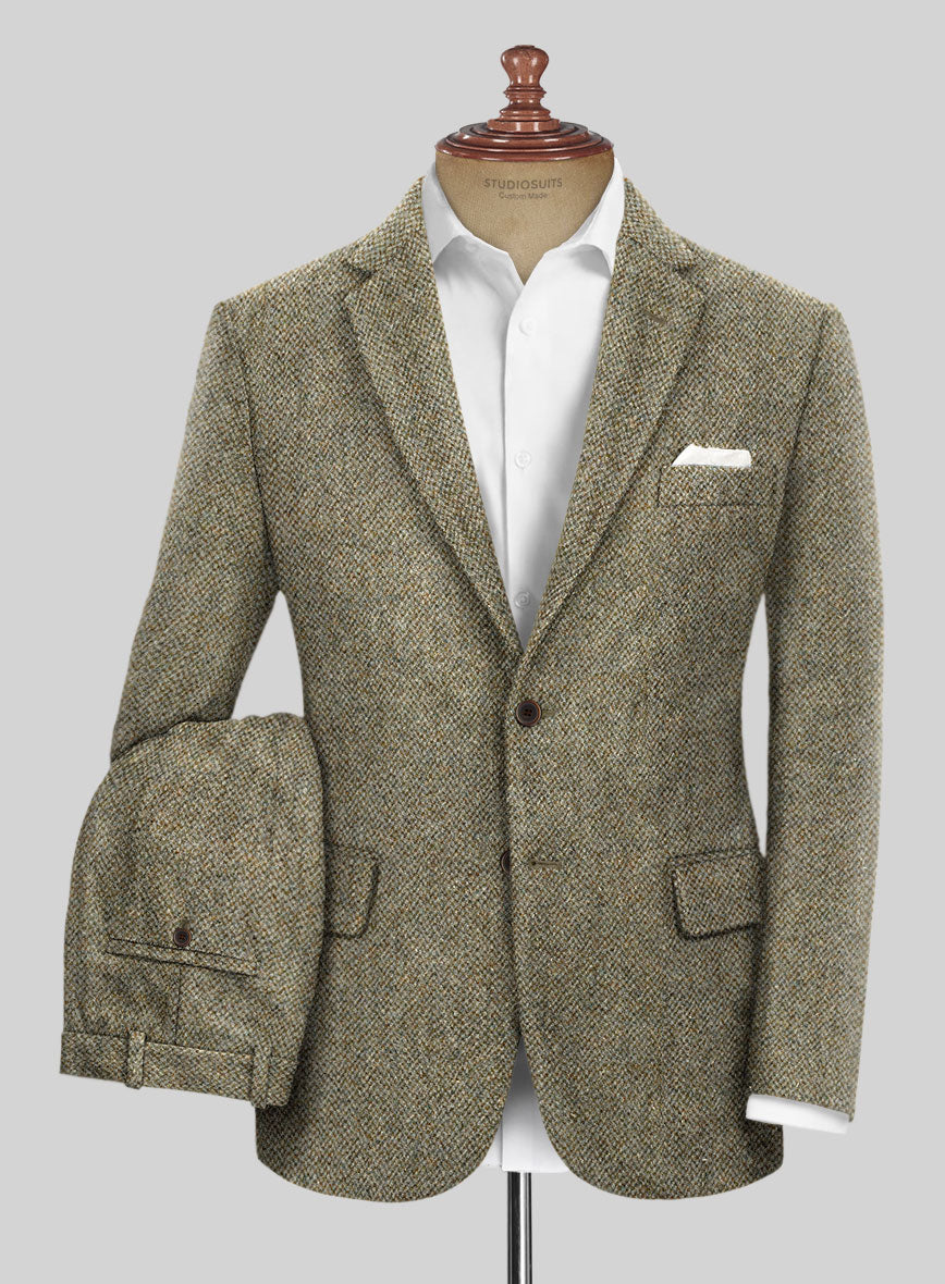 Harris Tweed Barley Brown Suit - StudioSuits