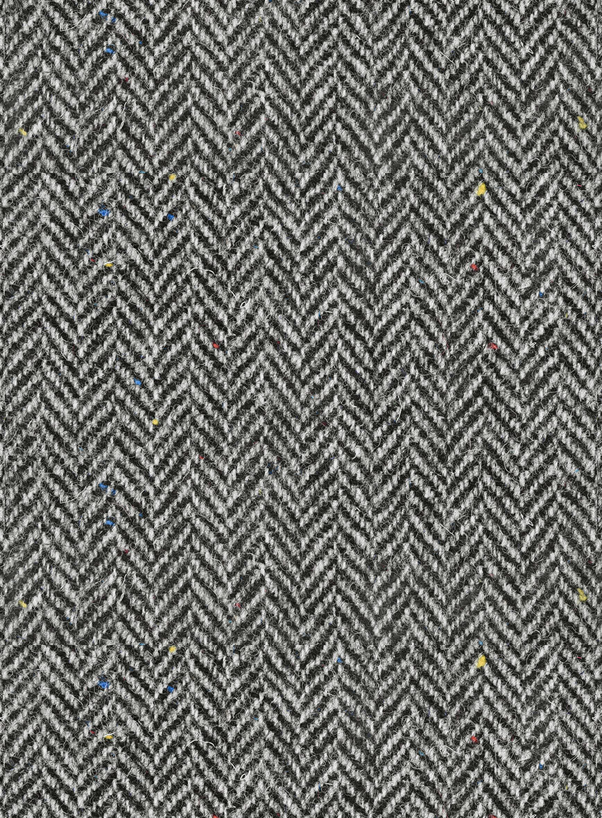 Harris Tweed Gray Chevron Jacket - StudioSuits
