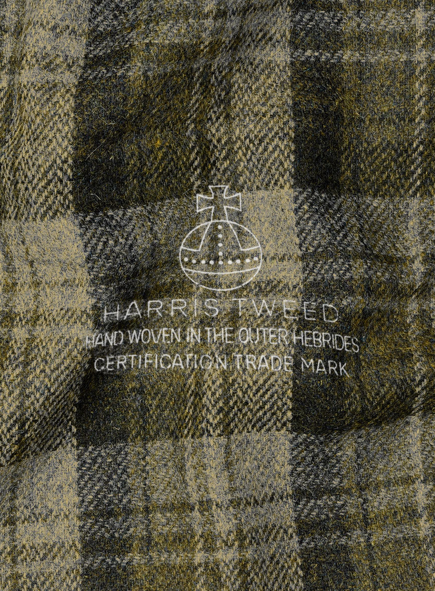 Harris Tweed Green Tartan Jacket - StudioSuits