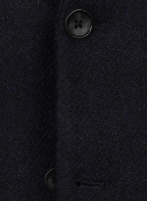 Harris Tweed Dark Blue Twill Jacket - StudioSuits