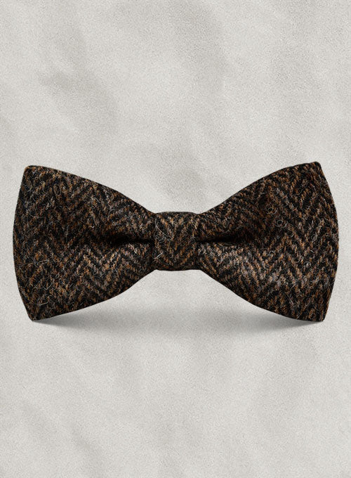 Harris Tweed Dark Brown Herringbone Bow - Special Offer - StudioSuits