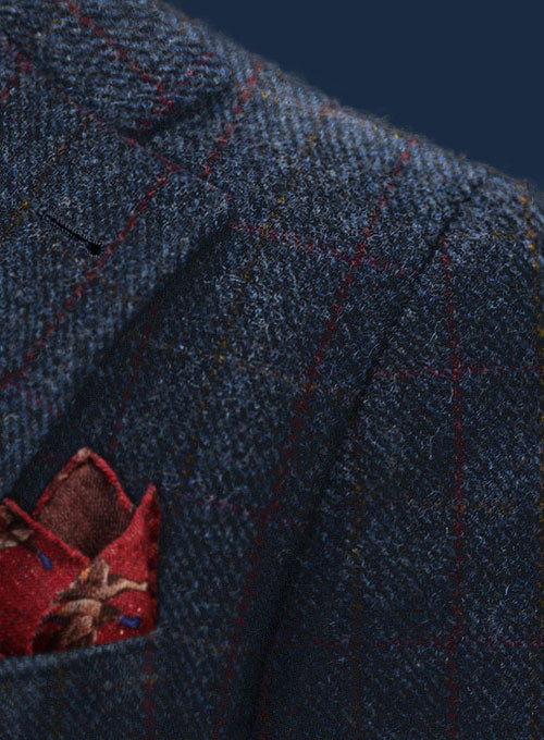 Harris Tweed King Blue Jacket - StudioSuits