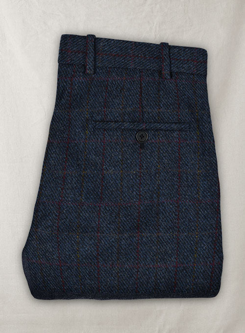 Harris Tweed King Blue Pants - StudioSuits