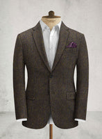 Harris Tweed Melange Brown Suit - StudioSuits