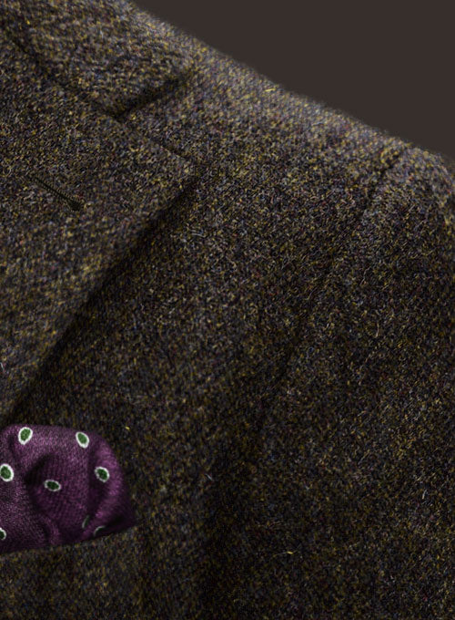 Harris Tweed Melange Brown Suit - StudioSuits