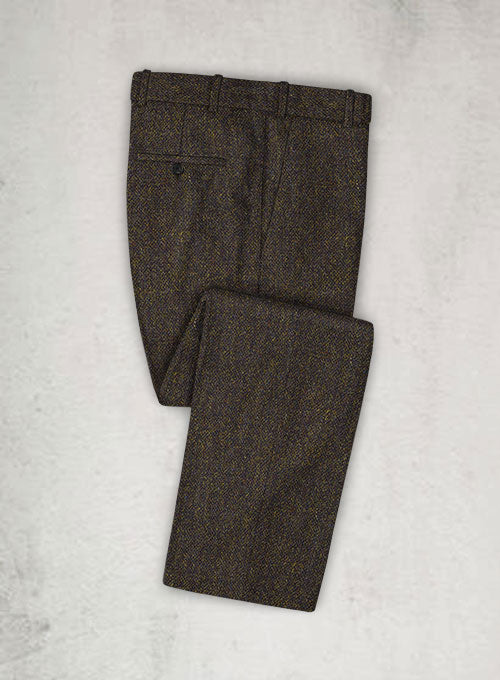 Harris Tweed Melange Brown Suit - StudioSuits