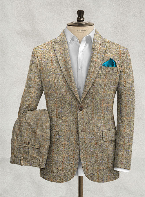 Harris Tweed Ranger Brown Suit - StudioSuits