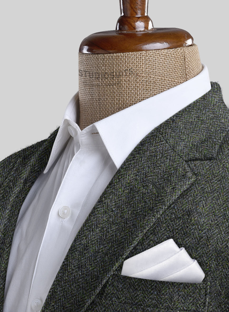 Harris Tweed Ridge Blue Herringbone Jacket - StudioSuits