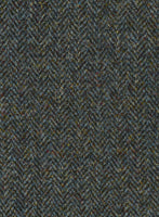 Harris Tweed Ridge Blue Herringbone Suit - StudioSuits