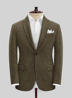 Harris Tweed Ridge Brown Herringbone Jacket - StudioSuits