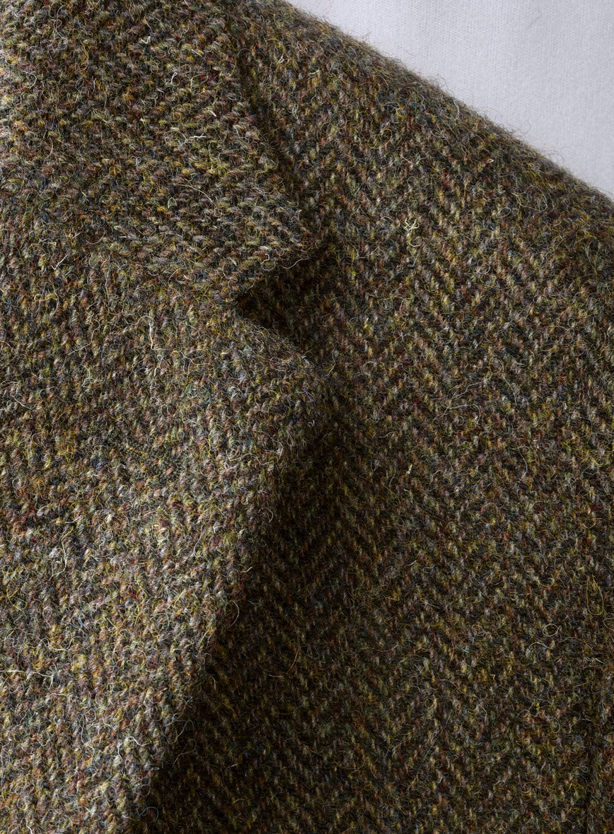 Harris Tweed Ridge Brown Herringbone Suit - StudioSuits