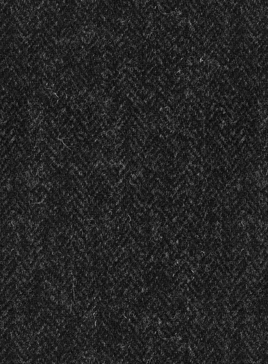 Harris Tweed Royal Charcoal Newsboy Cap - StudioSuits