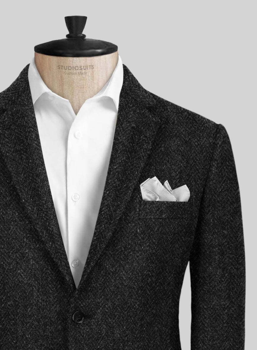 Harris Tweed Royal Charcoal Suit - StudioSuits