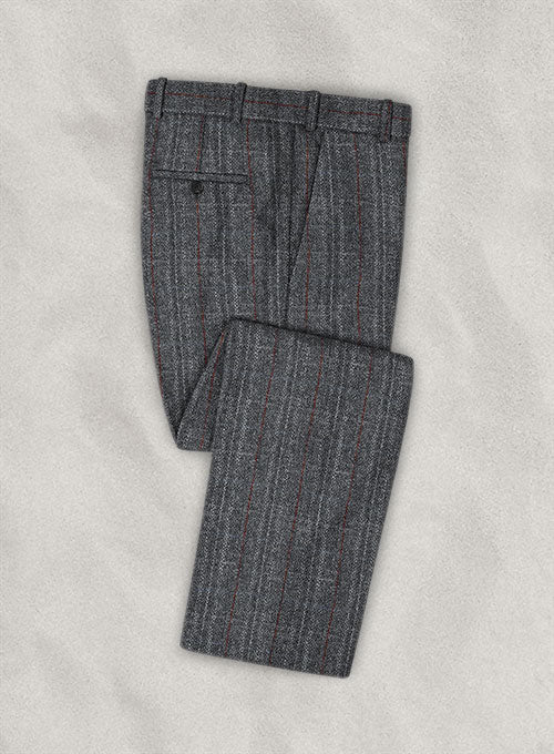 Harris Tweed Welsh Gray Pants - StudioSuits