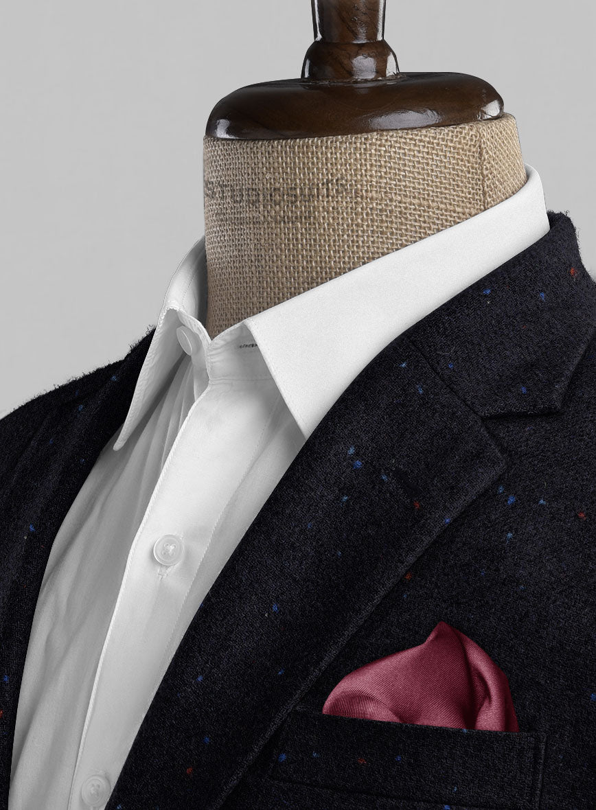 Harris Tweed Navy Speckled Jacket - StudioSuits