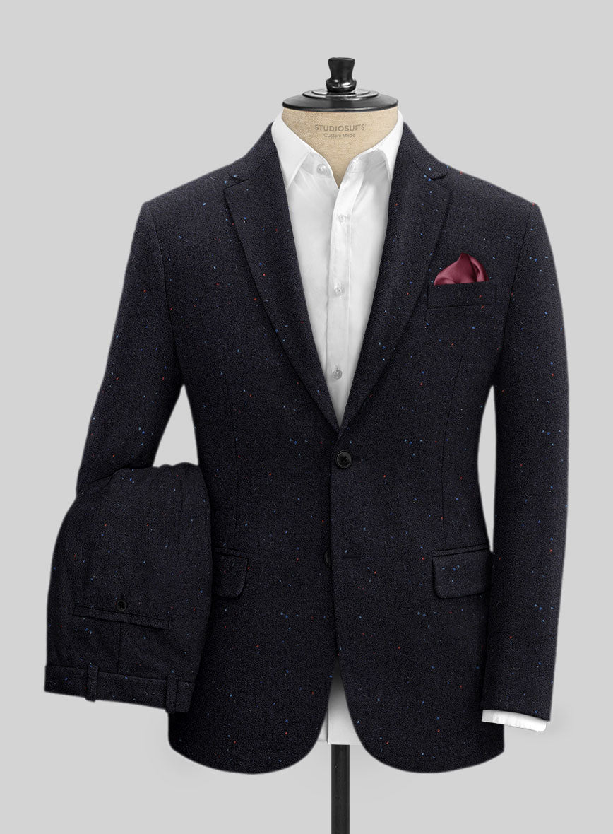 Harris Tweed Navy Speckled Suit - StudioSuits