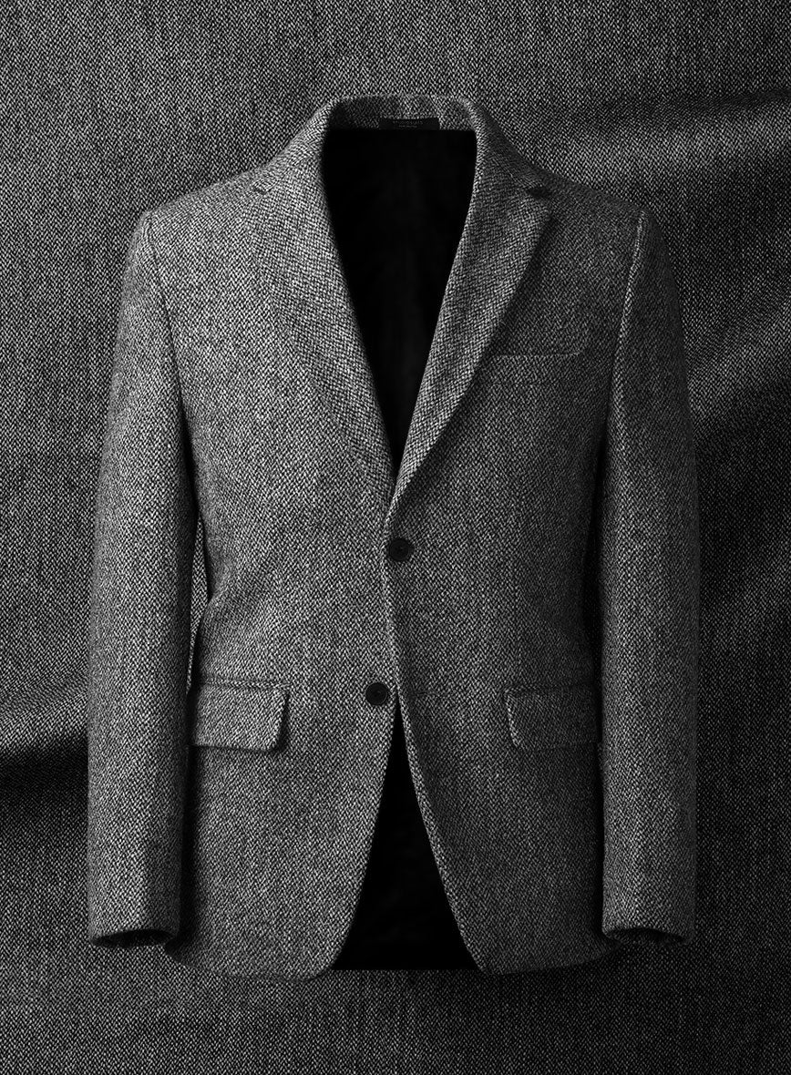 Harris Tweed Barley Gray Jacket II - StudioSuits