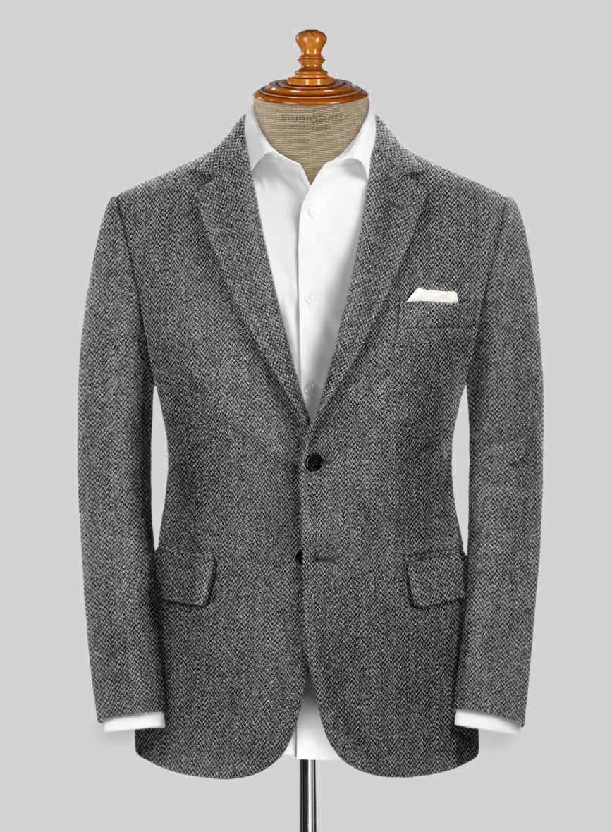 Harris Tweed Barley Gray Suit - StudioSuits