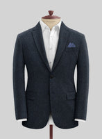 Harris Tweed Blue Chevron Jacket - StudioSuits