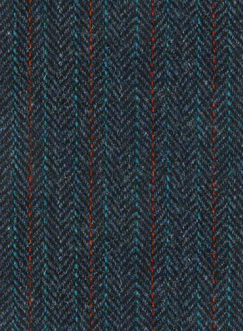 Harris Tweed Blue Stripe Jacket - StudioSuits