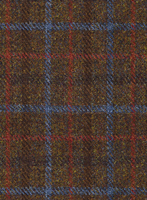 Harris Tweed Brown Checks Jacket - StudioSuits