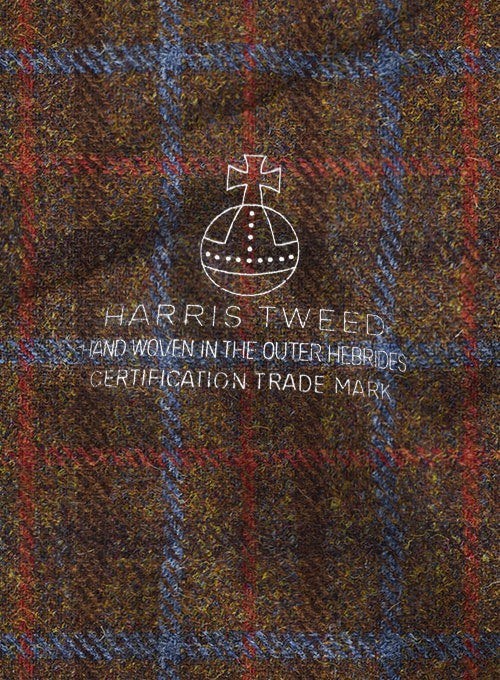 Harris Tweed Brown Checks Jacket - StudioSuits