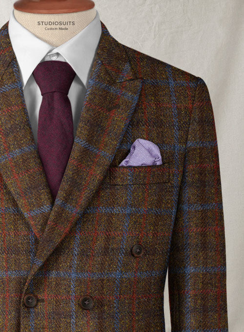 Harris Tweed Brown Checks Suit - StudioSuits