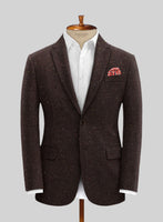 Harris Tweed Brown Speckled Jacket - StudioSuits