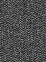 Harris Tweed Charcoal Chevron Suit - StudioSuits