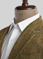 Harris Tweed Country Brown Check Jacket - StudioSuits