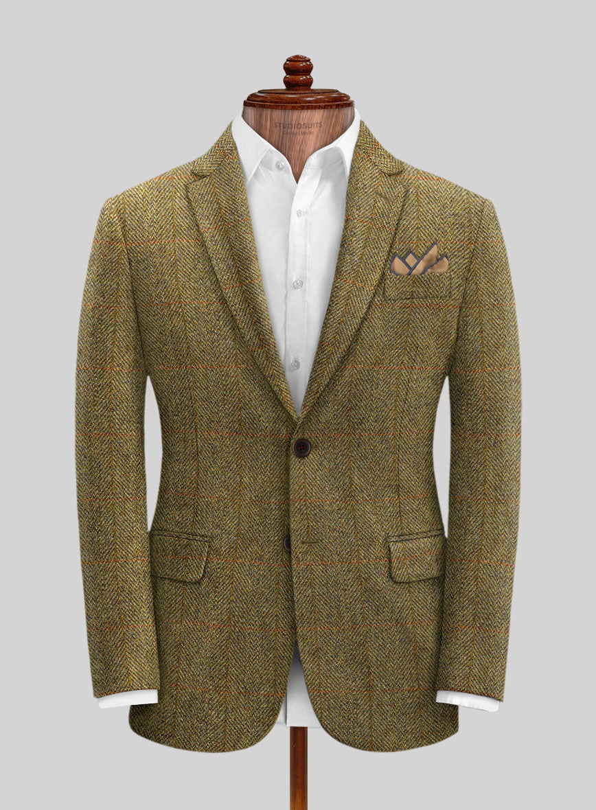 Harris Tweed Country Brown Check Suit - StudioSuits