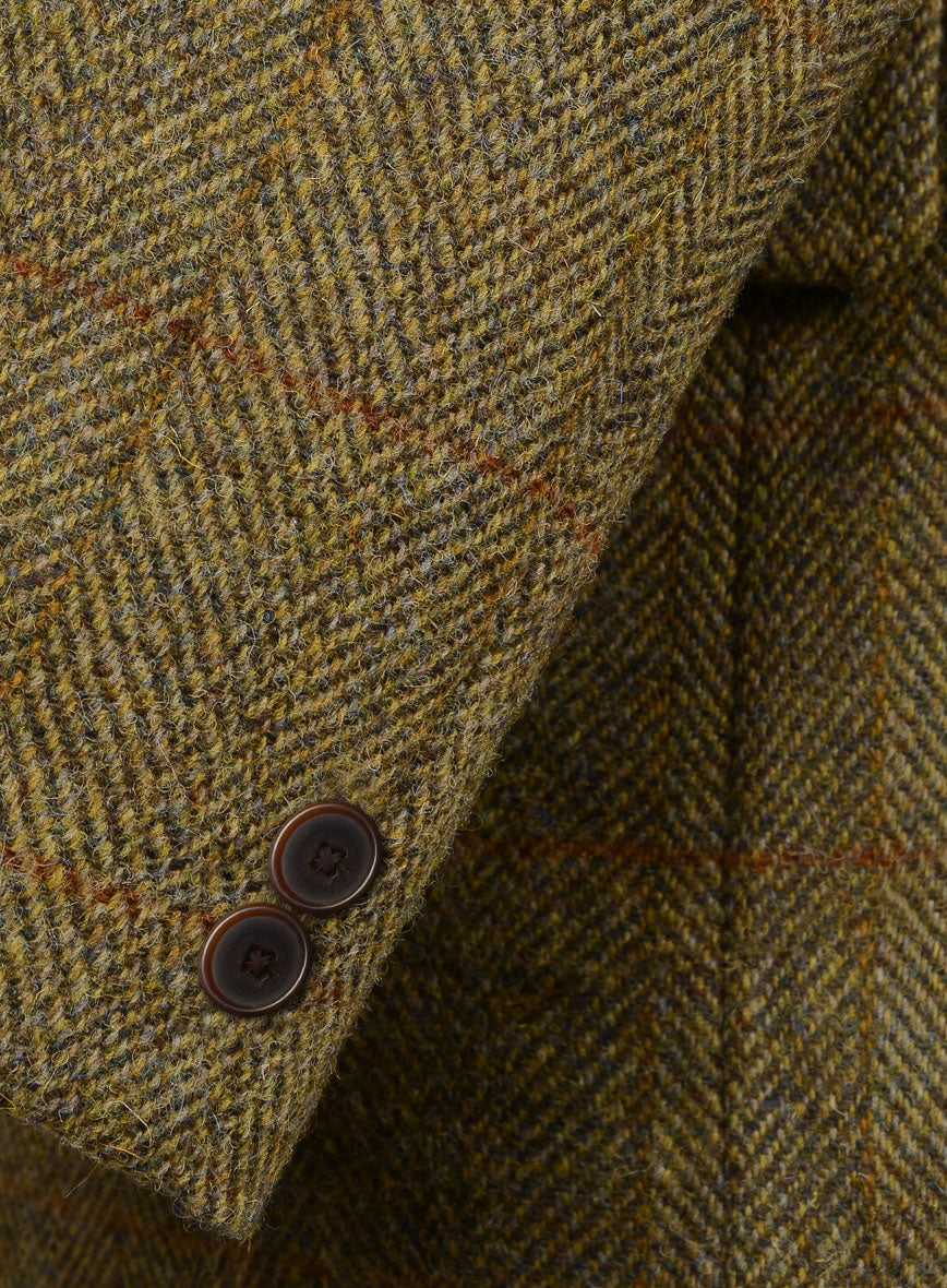 Harris Tweed Country Brown Check Suit - StudioSuits
