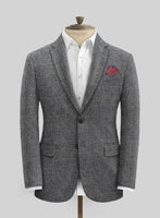 Harris Tweed Gray Speckled Jacket - StudioSuits