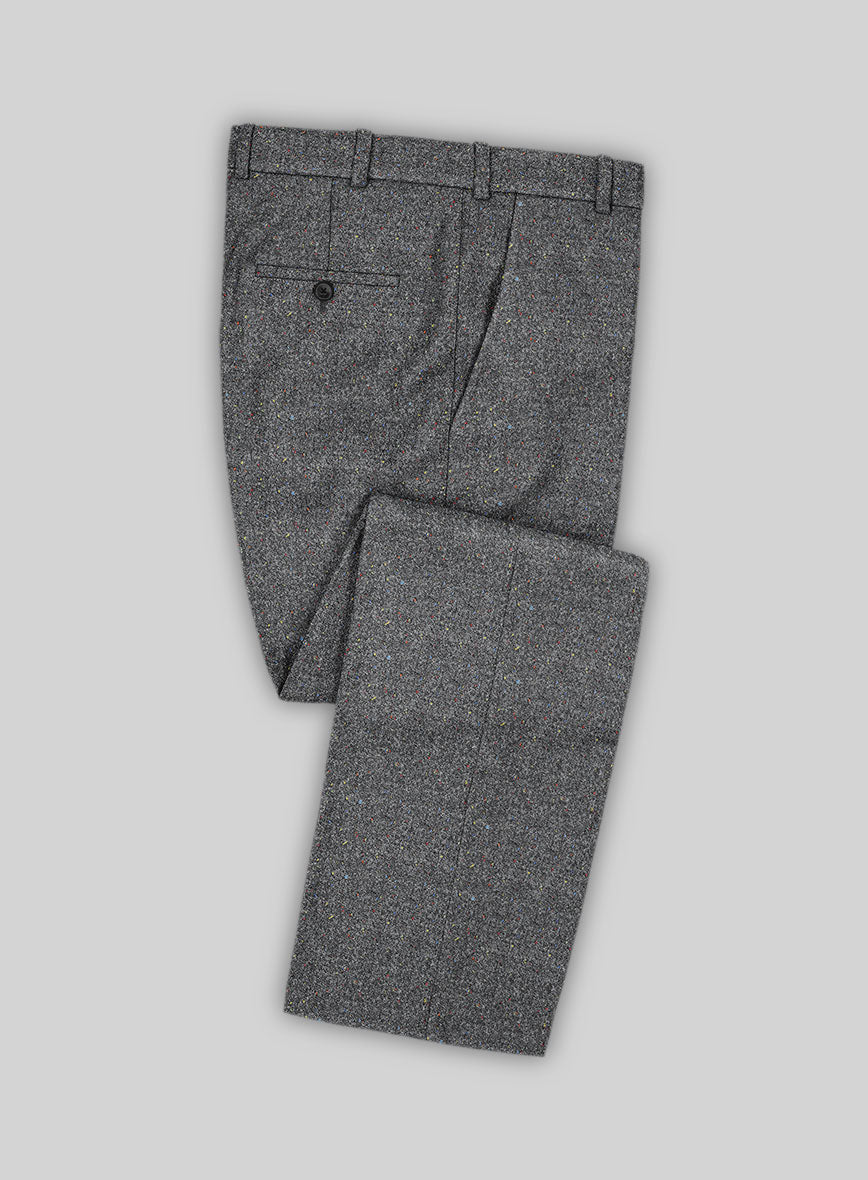 Harris Tweed Gray Speckled Suit - StudioSuits