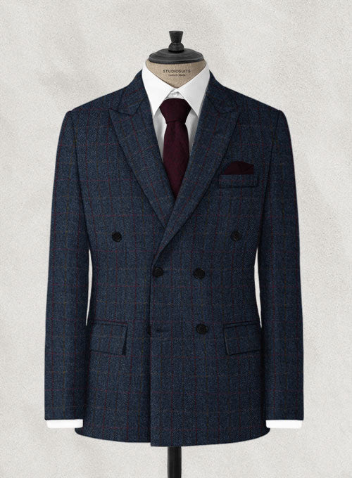 Harris Tweed King Blue Jacket - StudioSuits