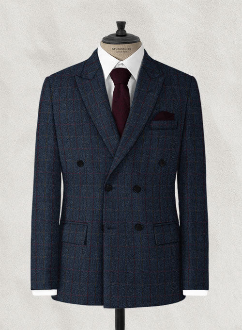 Harris Tweed King Blue Suit - StudioSuits