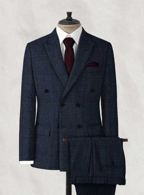 Harris Tweed King Blue Suit - StudioSuits