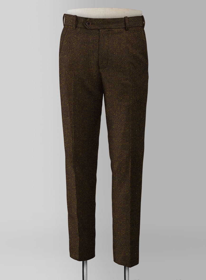 Harris Tweed Melange Dark Brown Suit - StudioSuits