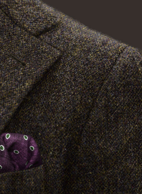 Harris Tweed Melange Brown Jacket - StudioSuits
