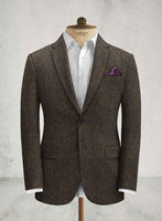 Harris Tweed Melange Brown Jacket - StudioSuits