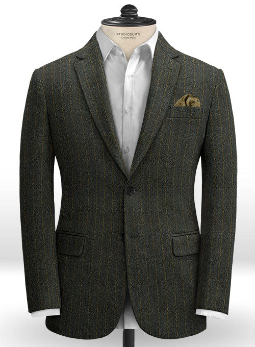 Harris Tweed Melange Stripe Jacket - StudioSuits