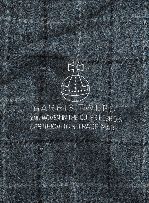 Harris Tweed Puvier Blue Jacket - StudioSuits